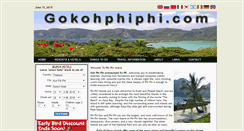 Desktop Screenshot of gokohphiphi.com
