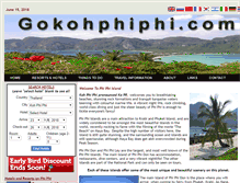 Tablet Screenshot of gokohphiphi.com